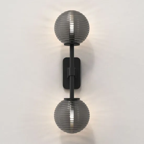 Astro Lighting Tacoma Twin fekete fürdőszobai falikar (AST-1429005) G9 2 izzós IP44