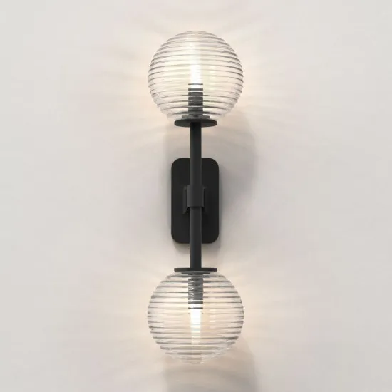 Astro Lighting Tacoma Twin fekete fürdőszobai falikar (AST-1429005) G9 2 izzós IP44