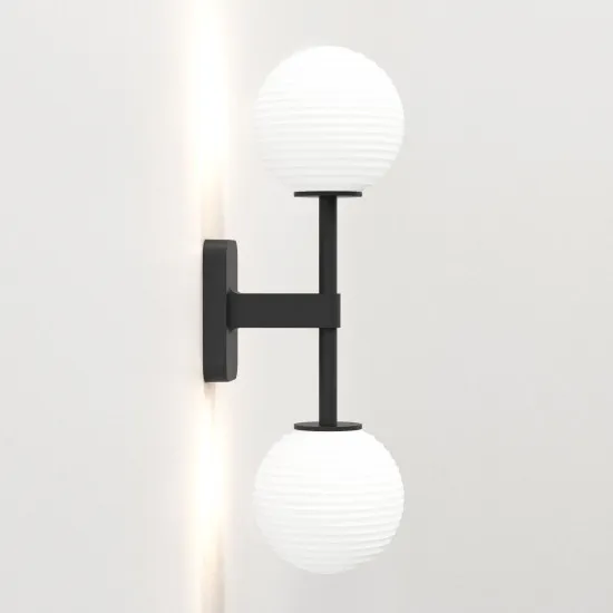 Astro Lighting Tacoma Twin fekete fürdőszobai falikar (AST-1429005) G9 2 izzós IP44