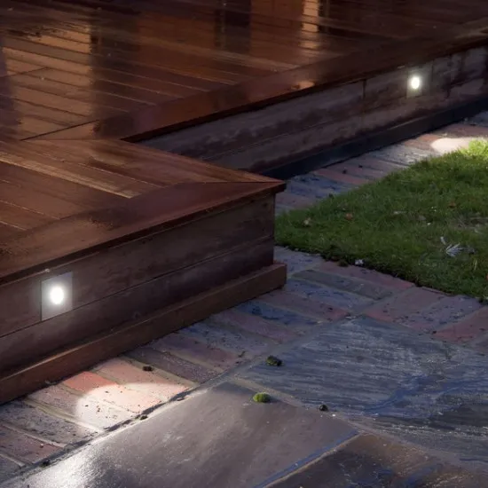 Astro Lighting Tango ezüst LED lépcsővilágító lámpa (AST-1175002) LED 1 izzós IP65