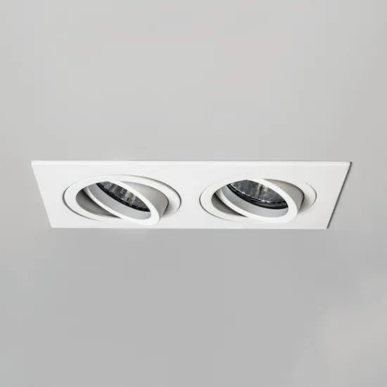 Astro Lighting Taro Square Twin Adj fehér mennyezetbe építhető lámpa (AST-1240032) GU10 2 izzós IP20