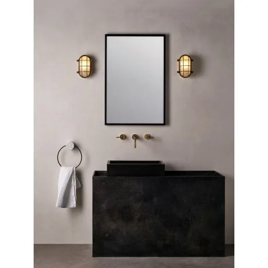 Astro Lighting Thurso Oval sárgaréz fürdőszobai fali lámpa (AST-1376006) E27 1 izzós IP44