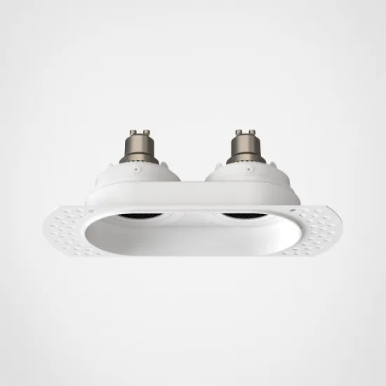 Astro Lighting Trimless Round Twin Adjustable fehér mennyezetbe építhető lámpa (AST-1248021) GU10 2 izzós IP20