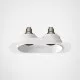 Astro Lighting Trimless Round Twin Adjustable fehér mennyezetbe építhető lámpa (AST-1248021) GU10 2 izzós IP20