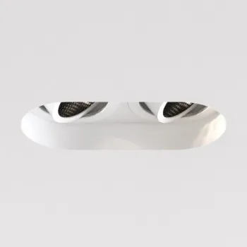 Astro Lighting Trimless Round Twin Adjustable fehér mennyezetbe építhető lámpa (AST-1248021) GU10 2 izzós IP20