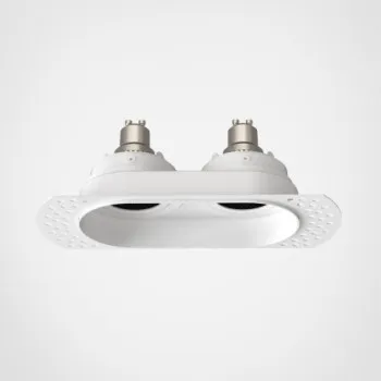 Astro Lighting Trimless Square Twin Adjustable fehér mennyezetbe építhető lámpa (AST-1248022) GU10 2 izzós IP20
