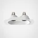 Astro Lighting Trimless Square Twin Adjustable fehér mennyezetbe építhető lámpa (AST-1248022) GU10 2 izzós IP20