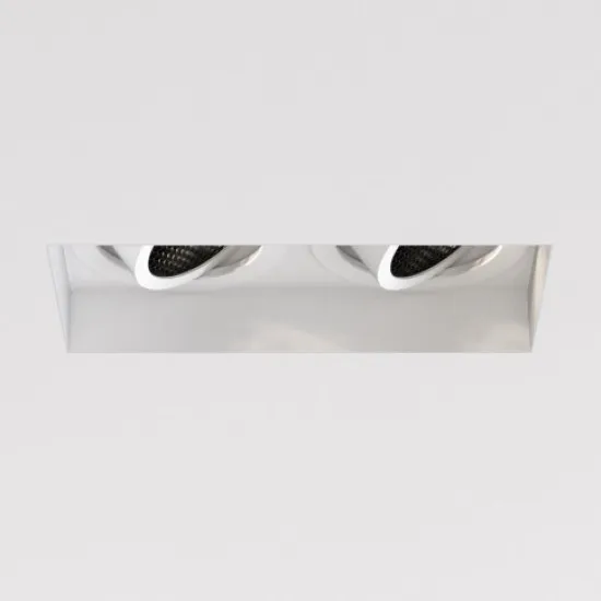 Astro Lighting Trimless Square Twin Adjustable fehér mennyezetbe építhető lámpa (AST-1248022) GU10 2 izzós IP20