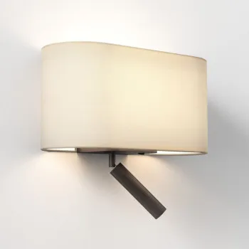 Astro Lighting Venn Reader Single barna LED fali lámpa olvasólámpával (AST-1433005) E27+LED 2 izzós IP20