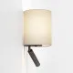 Astro Lighting Venn Reader Single barna LED fali lámpa olvasólámpával (AST-1433005) E27+LED 2 izzós IP20