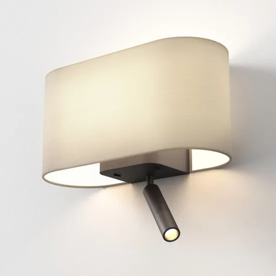 Astro Lighting Venn Reader Single barna LED fali lámpa olvasólámpával (AST-1433005) E27+LED 2 izzós IP20