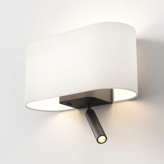 Astro Lighting Venn Reader Single barna LED fali lámpa olvasólámpával (AST-1433005) E27+LED 2 izzós IP20
