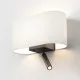 Astro Lighting Venn Reader Single barna LED fali lámpa olvasólámpával (AST-1433005) E27+LED 2 izzós IP20