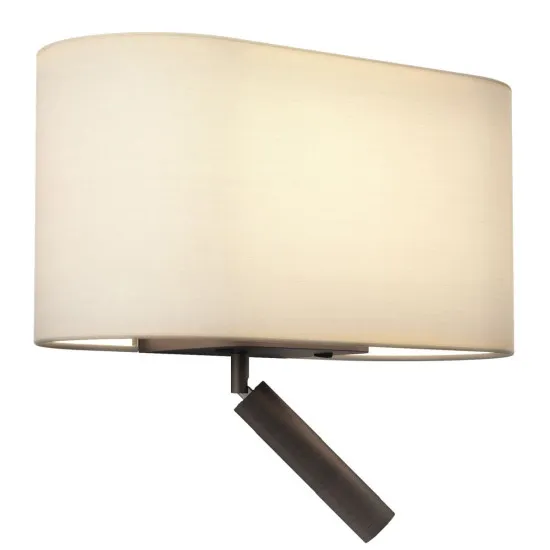 Astro Lighting Venn Reader Single barna LED fali lámpa olvasólámpával (AST-1433005) E27+LED 2 izzós IP20