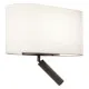 Astro Lighting Venn Reader Single barna LED fali lámpa olvasólámpával (AST-1433005) E27+LED 2 izzós IP20