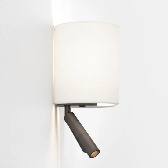 Astro Lighting Venn Reader Twin barna LED fali lámpa olvasólámpával (AST-1433006) E27+LED 3 izzós IP20