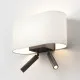 Astro Lighting Venn Reader Twin barna LED fali lámpa olvasólámpával (AST-1433006) E27+LED 3 izzós IP20
