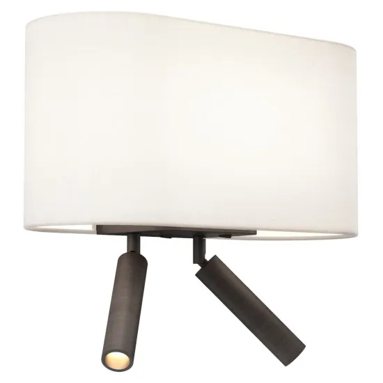 Astro Lighting Venn Reader Twin barna LED fali lámpa olvasólámpával (AST-1433006) E27+LED 3 izzós IP20