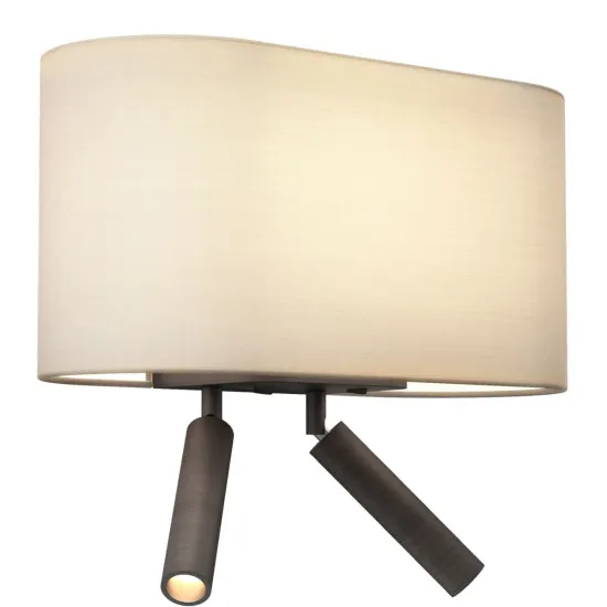 Astro Lighting Venn Reader Twin barna LED fali lámpa olvasólámpával (AST-1433006) E27+LED 3 izzós IP20