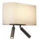 Astro Lighting Venn Reader Twin barna LED fali lámpa olvasólámpával (AST-1433006) E27+LED 3 izzós IP20