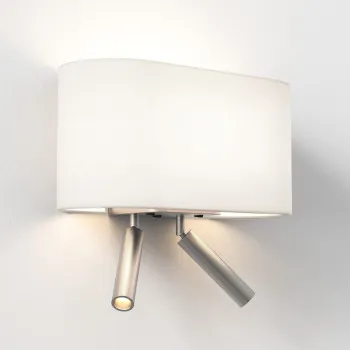 Astro Lighting Venn Reader Twin nikkel LED fali lámpa olvasólámpával (AST-1433010) E27+LED 3 izzós IP20