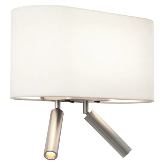 Astro Lighting Venn Reader Twin nikkel LED fali lámpa olvasólámpával (AST-1433010) E27+LED 3 izzós IP20