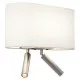 Astro Lighting Venn Reader Twin nikkel LED fali lámpa olvasólámpával (AST-1433010) E27+LED 3 izzós IP20