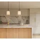Astro Lighting Veo Pendant 180 barna függesztett lámpa (AST-1455005) E27 1 izzós IP20
