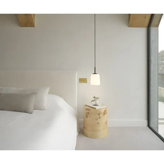 Astro Lighting Veo Pendant 180 barna függesztett lámpa (AST-1455005) E27 1 izzós IP20