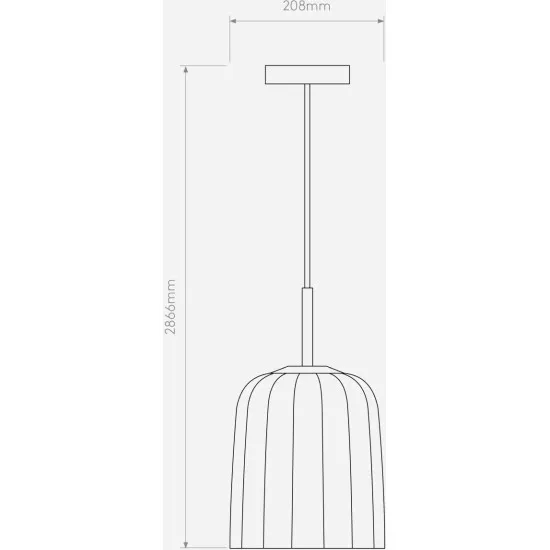 Astro Lighting Veo Pendant 230 barna függesztett lámpa (AST-1455006) E27 1 izzós IP20