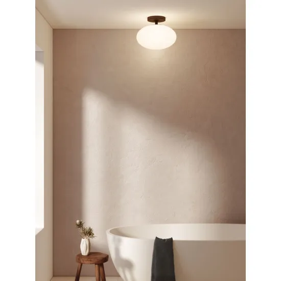 Astro Lighting Zeppo Ceiling fekete fürdőszobai mennyezeti lámpa (AST-1176017) E27 1 izzós IP44