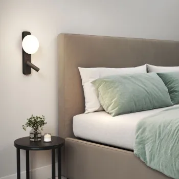 Astro Lighting Zeppo Reader fekete LED fali lámpa olvasólámpával (AST-1176009) G9+LED 2 izzós IP20