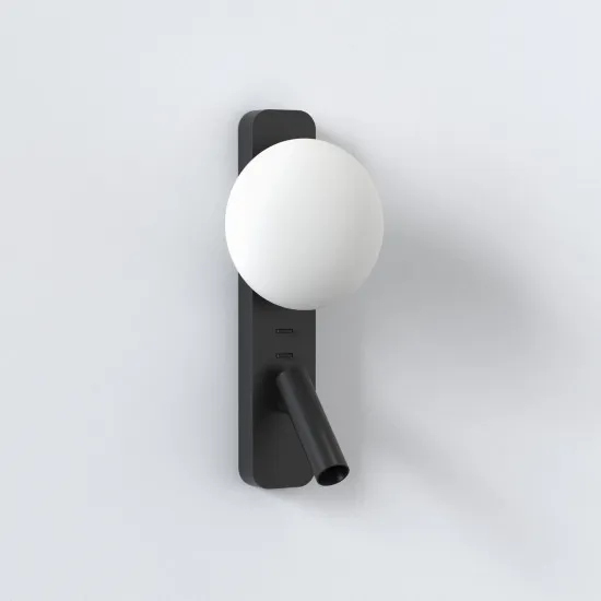 Astro Lighting Zeppo Reader fekete LED fali lámpa olvasólámpával (AST-1176009) G9+LED 2 izzós IP20