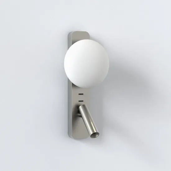 Astro Lighting Zeppo Reader nikkel LED fali lámpa olvasólámpával (AST-1176010) G9+LED 2 izzós IP20