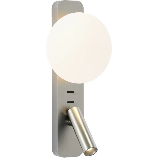 Astro Lighting Zeppo Reader nikkel LED fali lámpa olvasólámpával (AST-1176010) G9+LED 2 izzós IP20