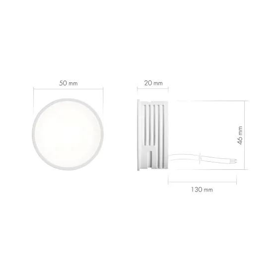 DENKIRS DENKIRS DK fehér Slim LED mágneses sínes rendszerhez fényforrás (DEN-DK/EU-3000-7W-M)  1 izzós IP20