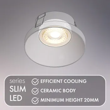 DENKIRS DENKIRS DK fehér Slim LED mágneses sínes rendszerhez fényforrás (DEN-DK/EU-3000-7W)  1 izzós IP20