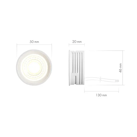 DENKIRS DENKIRS DK fehér Slim LED mágneses sínes rendszerhez fényforrás (DEN-DK/EU-4000-7W)  1 izzós IP20