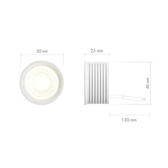 DENKIRS DENKIRS DK fehér Slim LED mágneses sínes rendszerhez fényforrás (DEN-DK/EU-4000-8W dim)  1 izzós IP20