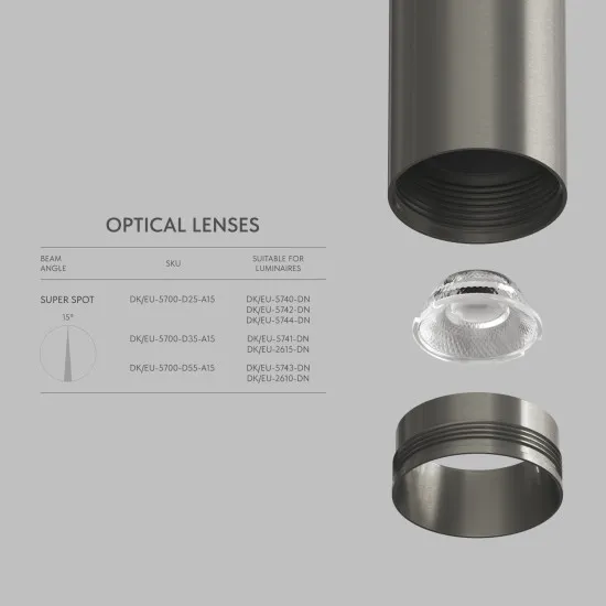 DENKIRS DENKIRS DK  Shine mágneses sínes rendszerhez lencse (DEN-DK/EU-5700-D35-A15)