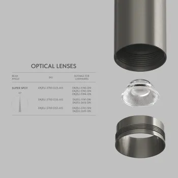DENKIRS DENKIRS DK  Shine mágneses sínes rendszerhez lencse (DEN-DK/EU-5700-D55-A15)