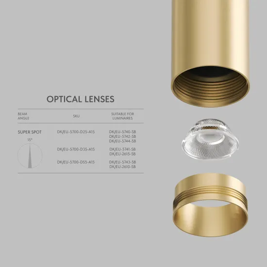 DENKIRS DENKIRS DK  Shine mágneses sínes rendszerhez lencse (DEN-DK/EU-5700-D55-A15)