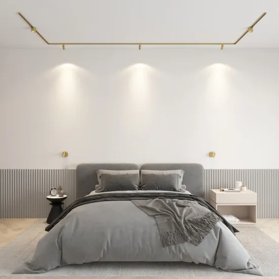 DENKIRS DENKIRS DK sárgaréz Shine mágneses sínes rendszer lámpafej (DEN-DK/EU-5743-SB) LED 1 izzós IP20