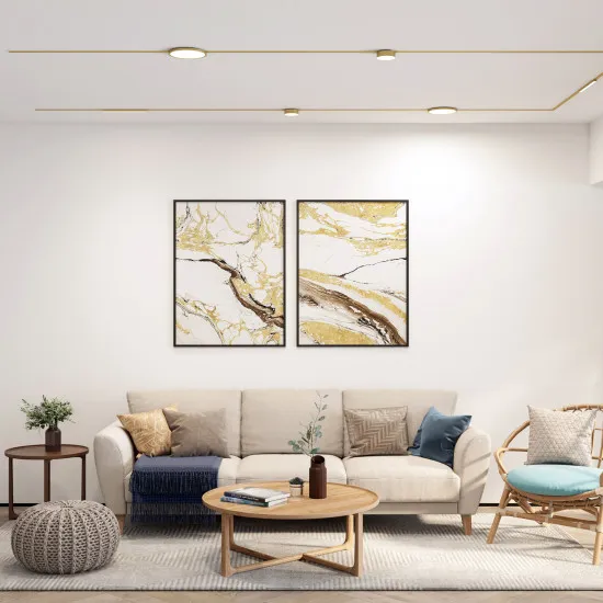 DENKIRS DENKIRS DK sárgaréz Shine mágneses sínes rendszer lámpafej (DEN-DK/EU-5751-SB) LED 1 izzós IP20