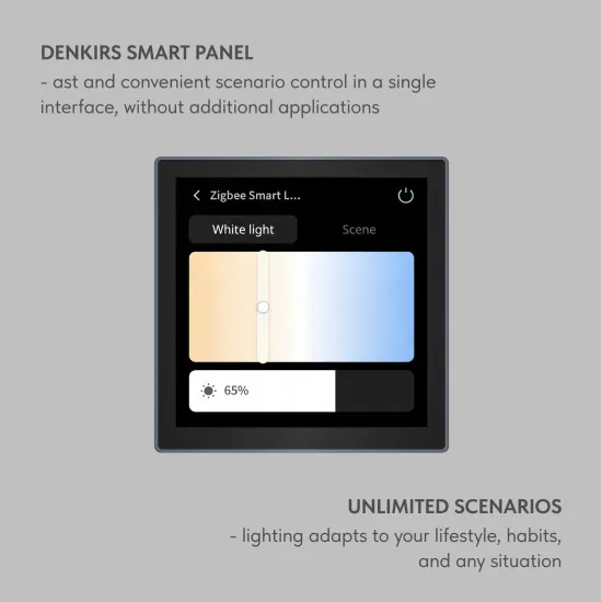 DENKIRS DENKIRS DK fekete Smart mágneses sínes rendszerhez vezérlőpanel (DEN-DK/EU-7405-BK)   IP20