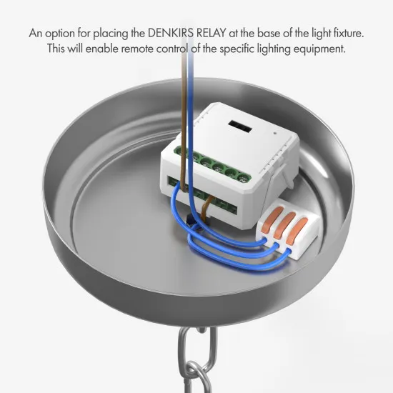 DENKIRS DENKIRS RL fehér Slim LED mágneses sínes rendszerhez egycsatornás relés fényerőszabályzó (DEN-RL/EU-1003-DM)  1 izzós