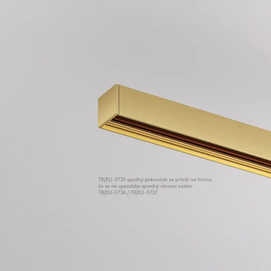 DENKIRS DENKIRS TR sárgaréz Shine mágneses sínes rendszerhez végzáró kupak  (DEN-TR/EU-5735-SB)   IP20
