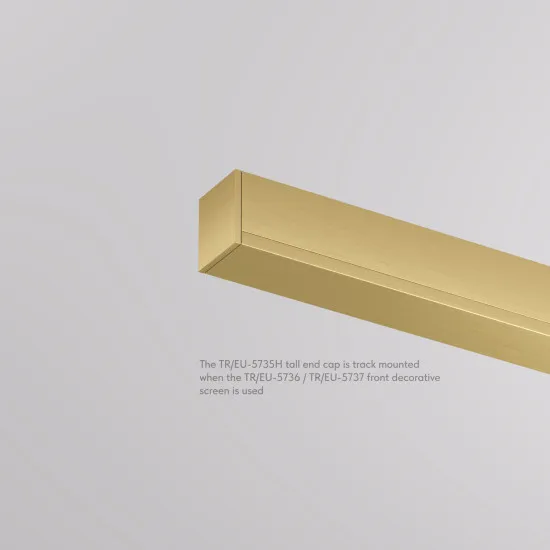 DENKIRS DENKIRS TR sárgaréz Shine mágneses sínes rendszerhez végzáró kupak  (DEN-TR/EU-5735H-SB)   IP20