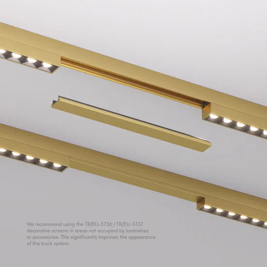 DENKIRS DENKIRS TR sárgaréz Shine mágneses sínes rendszerhez dekoratív takarólemez (DEN-TR/EU-5736-SB)   IP20