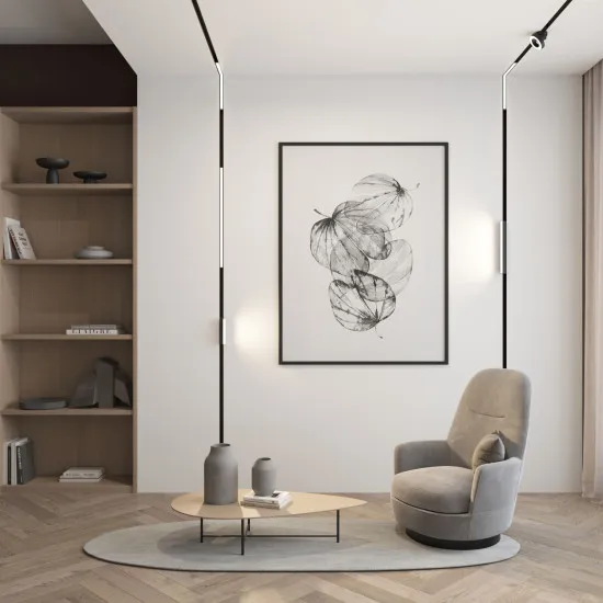 DENKIRS SMART LINEAR fekete Smart mágneses sínes rendszer lámpafej (DEN-DK/EU-8004-BK) LED 1 izzós IP20
